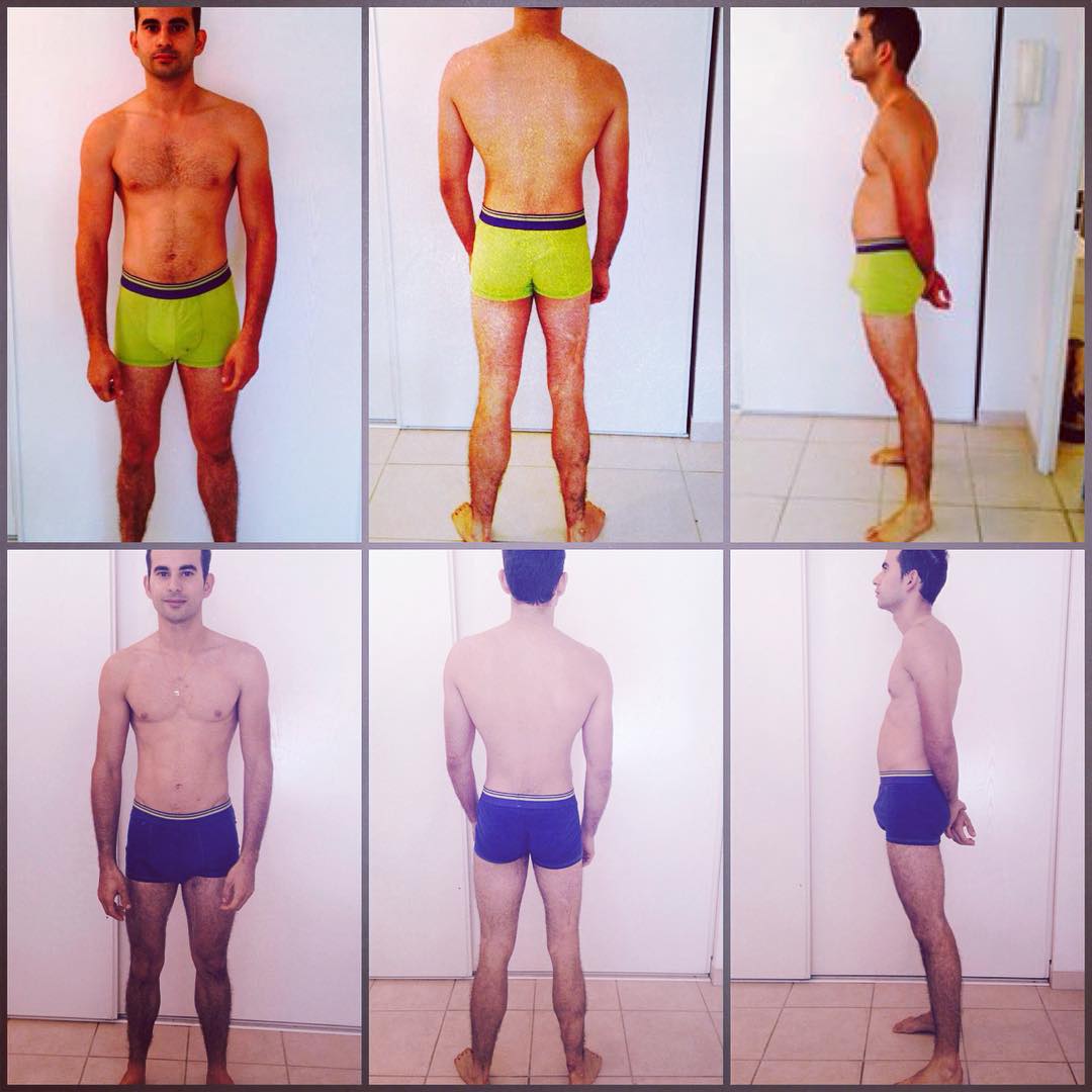 Évolution physique avant après — Coach NutriSport