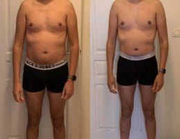 Évolution physique avant après — Coach NutriSport
