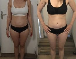 Évolution physique avant après — Coach NutriSport