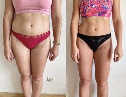 Évolution physique avant après — Coach NutriSport