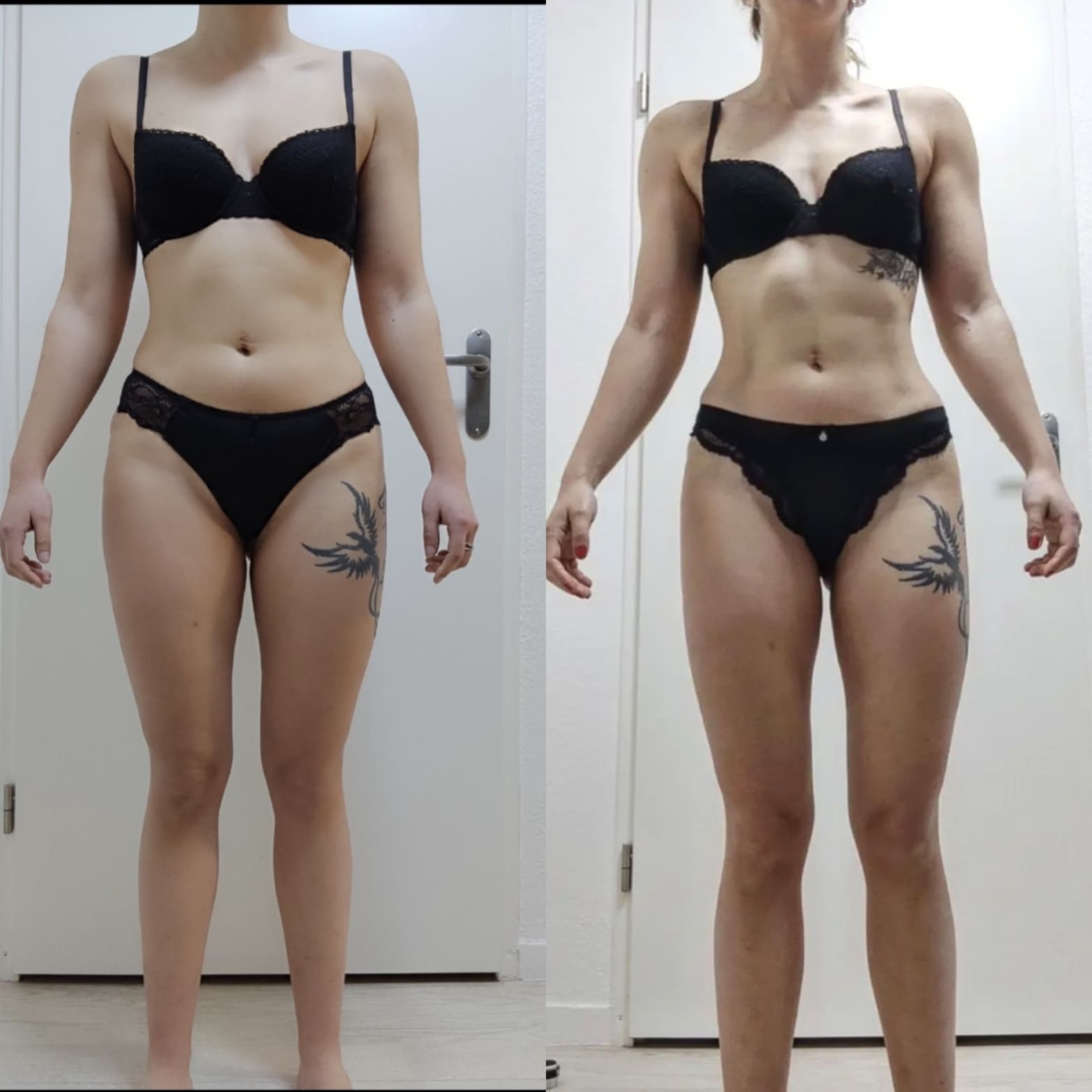 Évolution physique avant après — Coach NutriSport