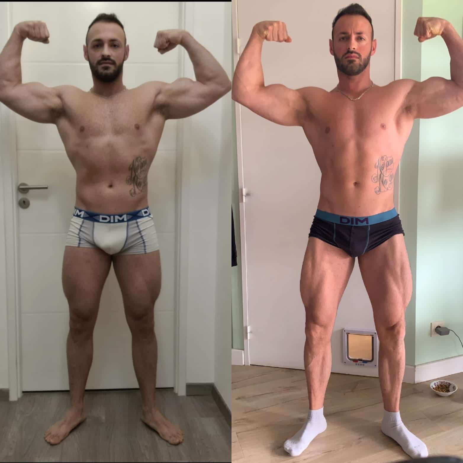 Évolution physique avant après — Coach NutriSport