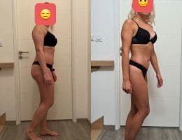 Évolution physique avant après — Coach NutriSport