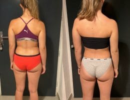 Évolution physique avant après — Coach NutriSport