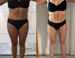 Évolution physique avant après — Coach NutriSport