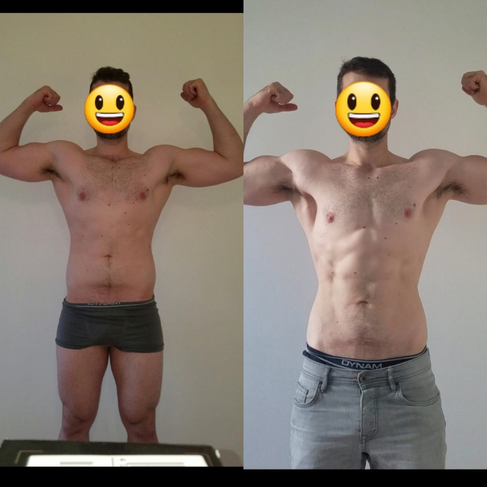 Transformation avant après 5