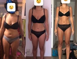 Perte de poids avant après — Coach NutriSport