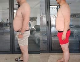 Évolution physique avant après — Coach NutriSport