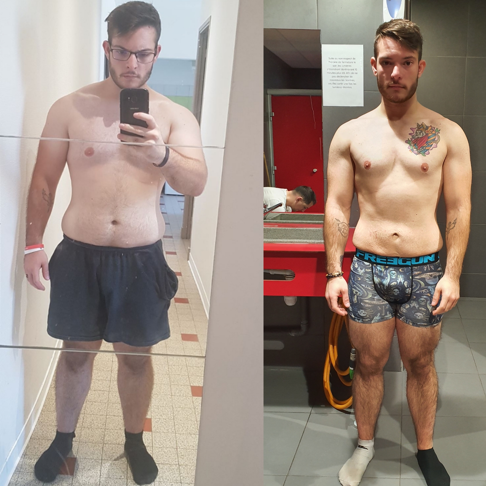 Transformation avant après 2