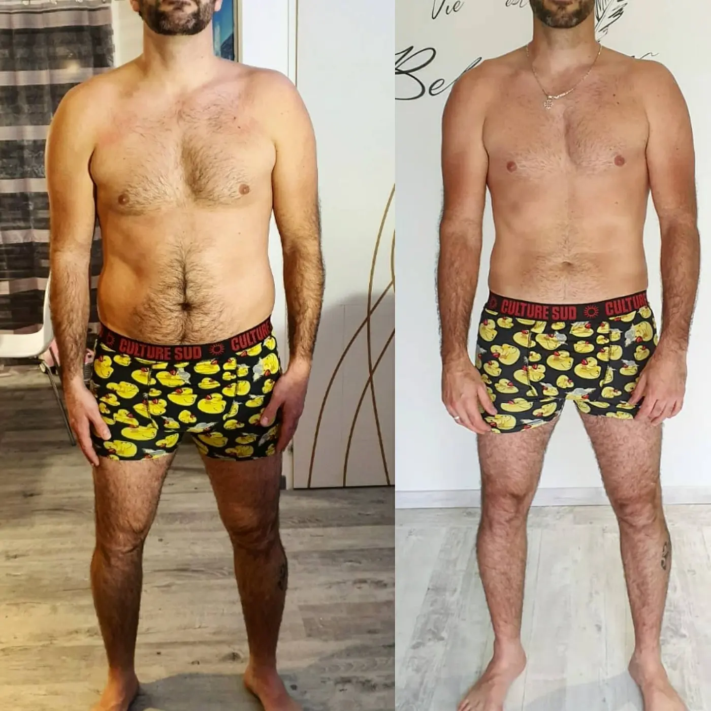 Transformation avant après 11
