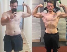 Évolution physique avant après — Coach NutriSport