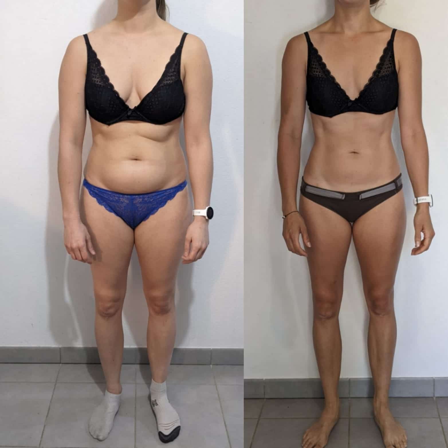 Évolution physique avant après — Coach NutriSport