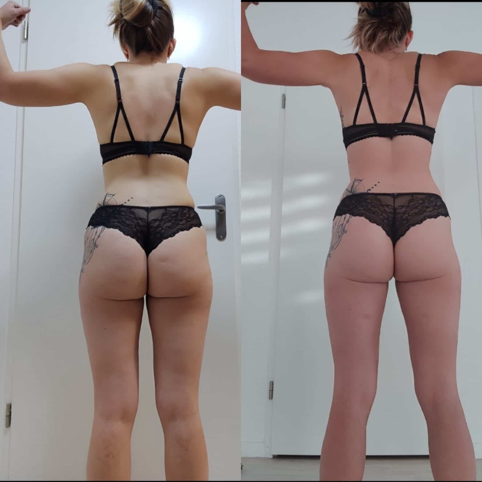 Évolution physique avant après — Coach NutriSport