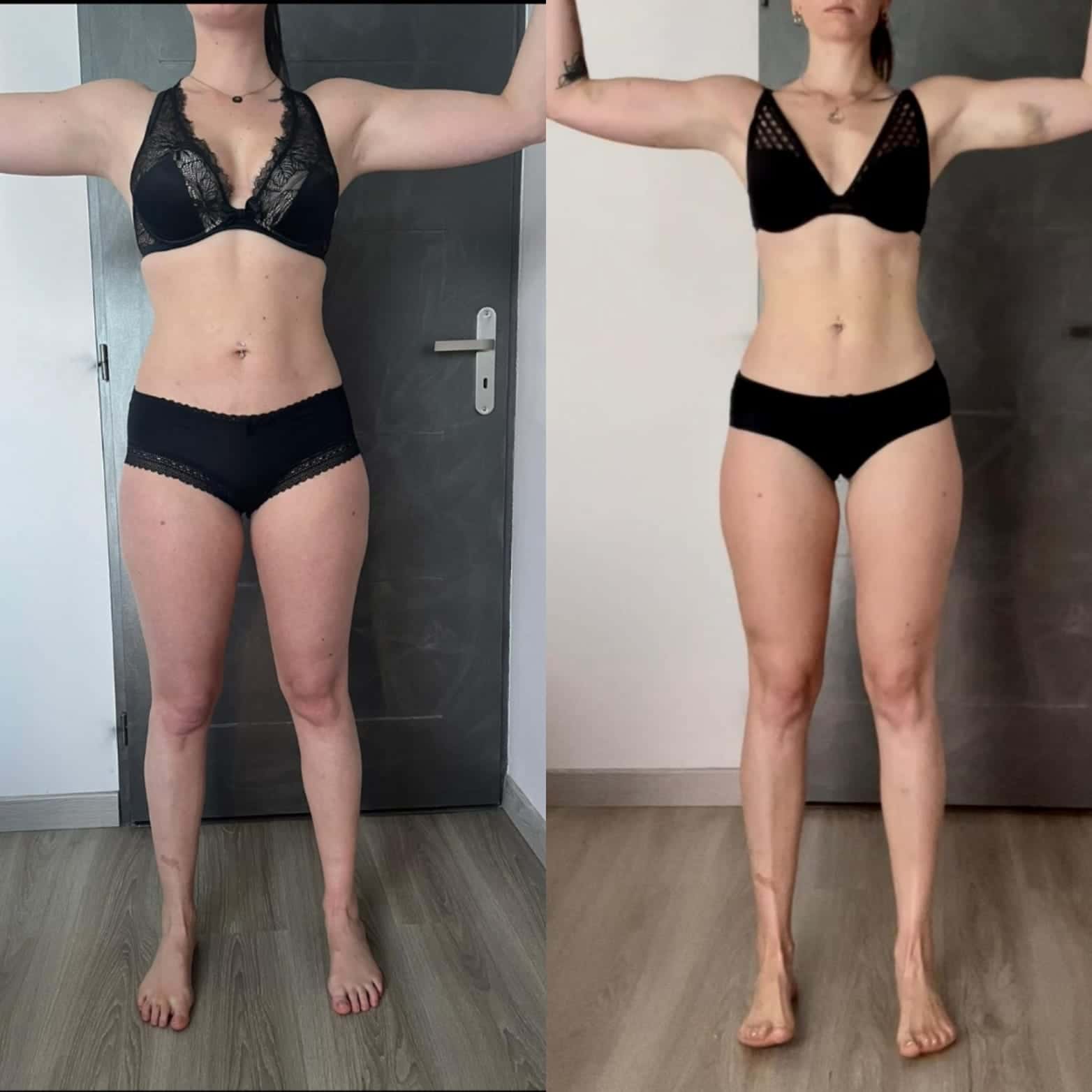Évolution physique avant après — Coach NutriSport
