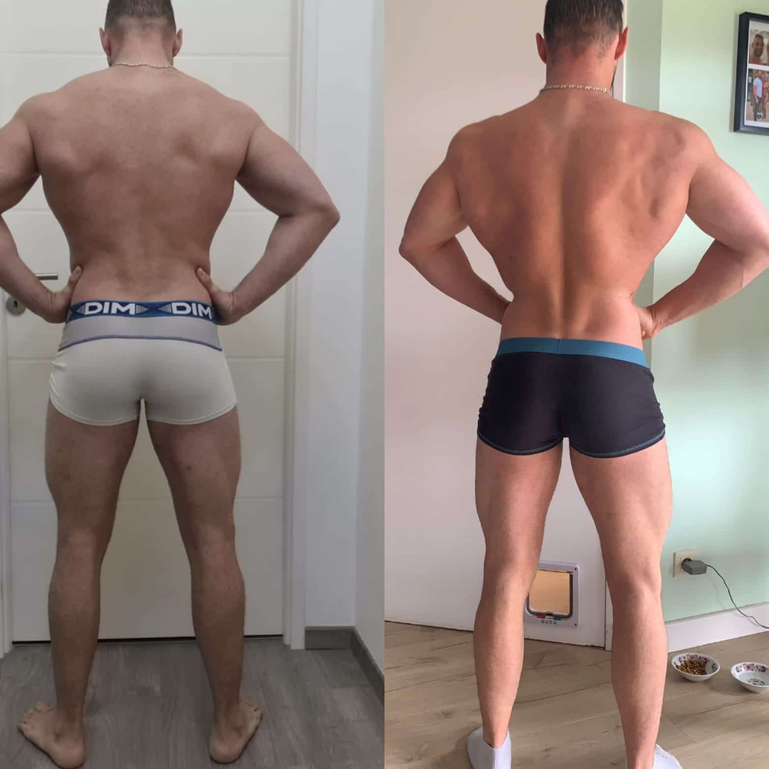 Évolution physique avant après — Coach NutriSport