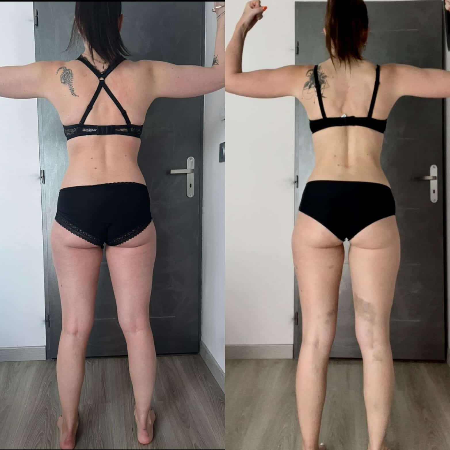 Évolution physique avant après — Coach NutriSport