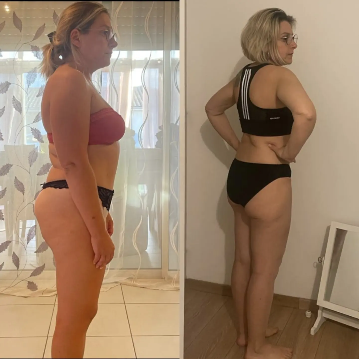 Évolution physique avant après — Coach NutriSport