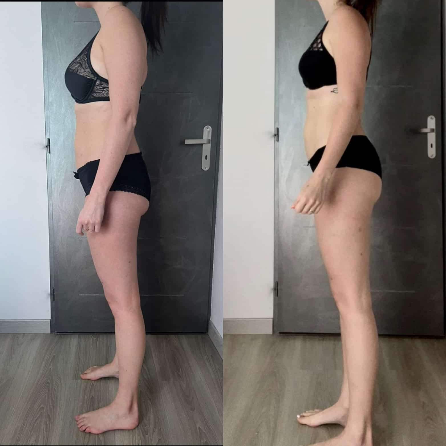 Évolution physique avant après — Coach NutriSport