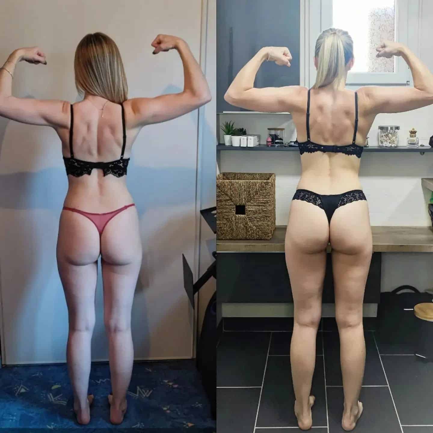 Évolution physique avant après — Coach NutriSport