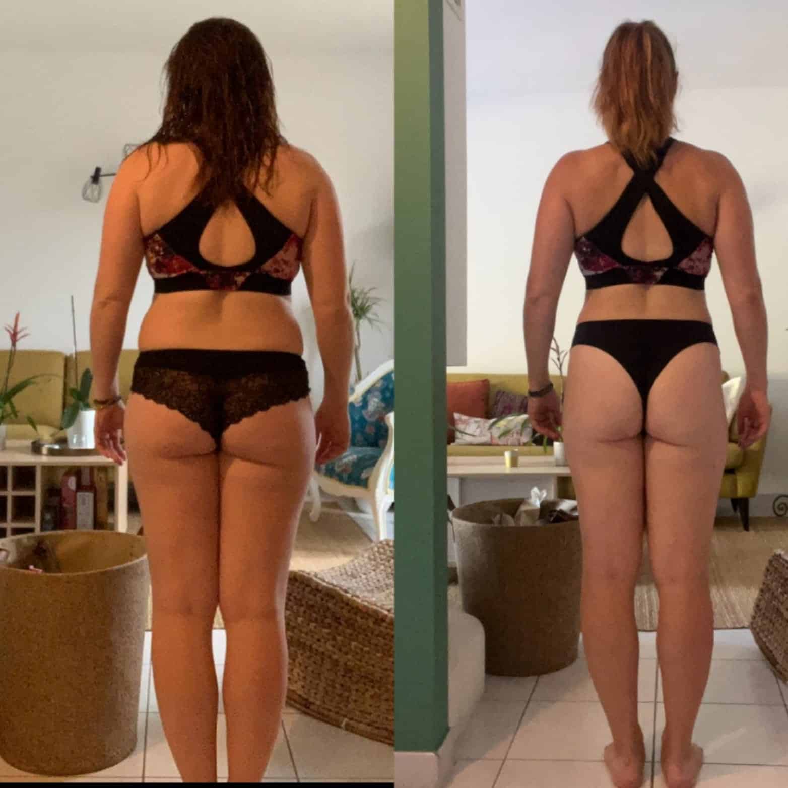 Évolution physique avant après — Coach NutriSport