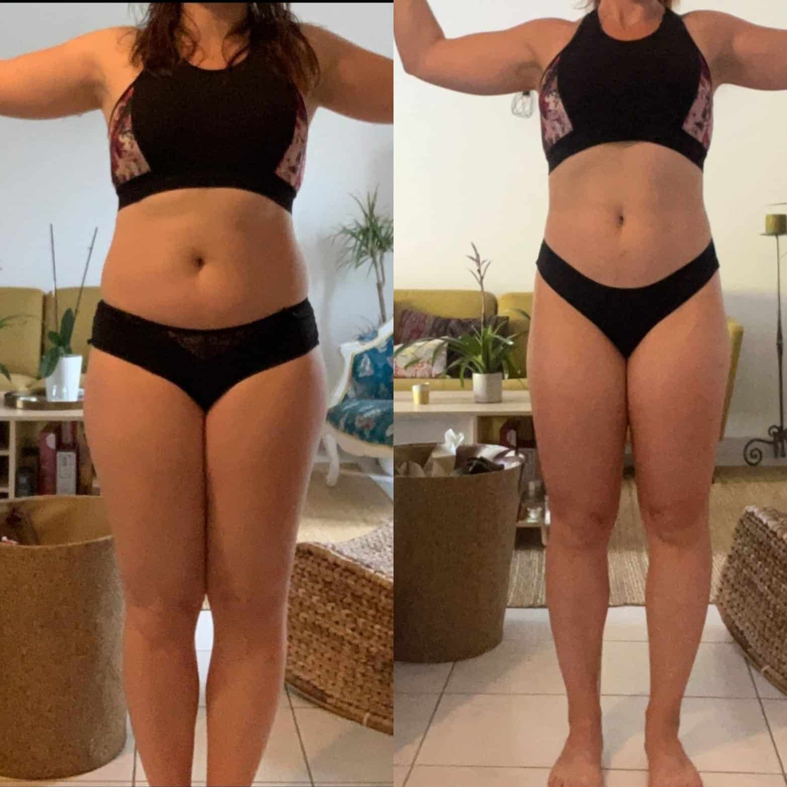 Évolution physique avant après — Coach NutriSport