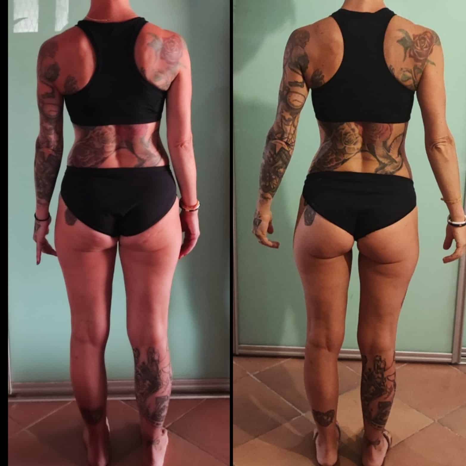 Évolution physique avant après — Coach NutriSport