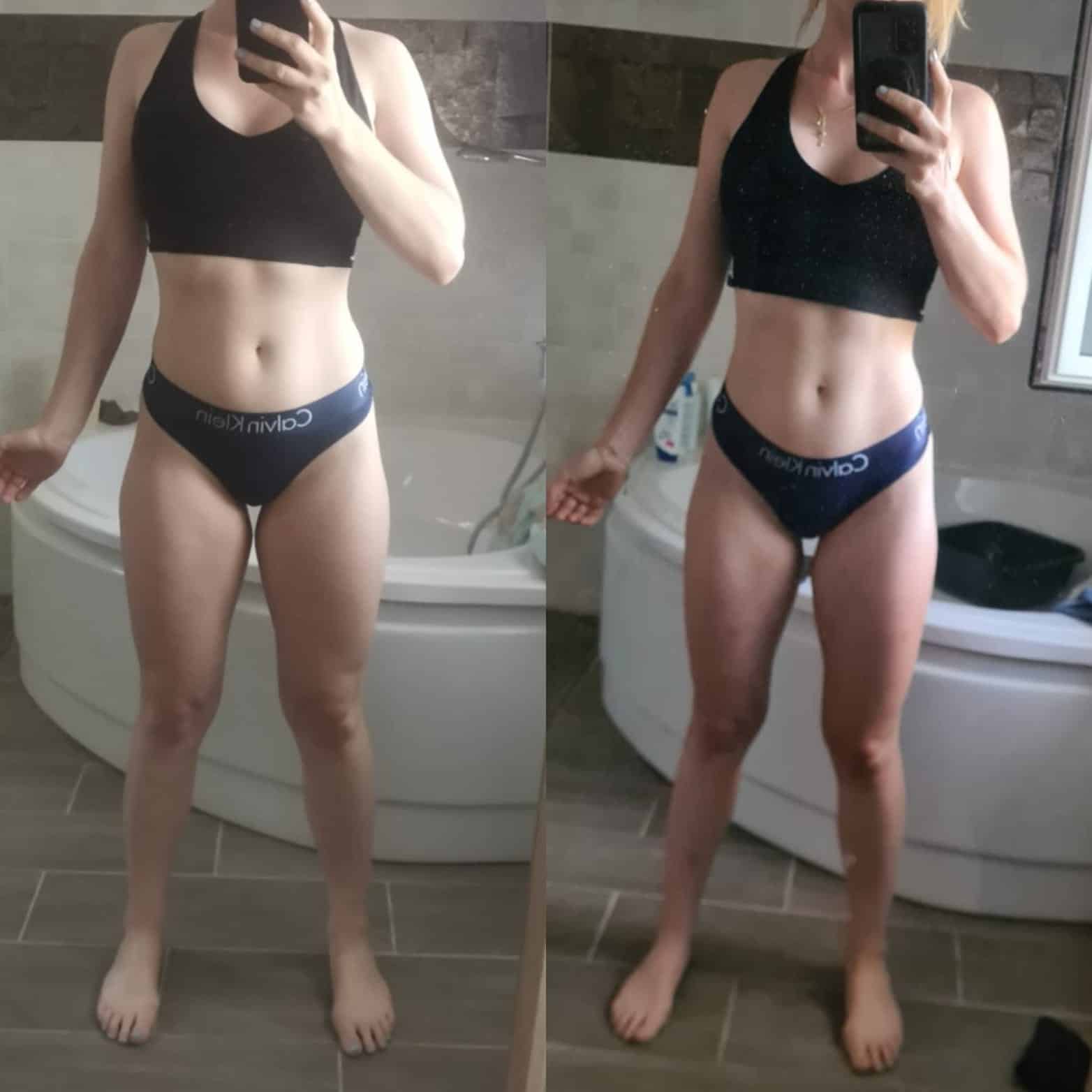 Évolution physique avant après — Coach NutriSport