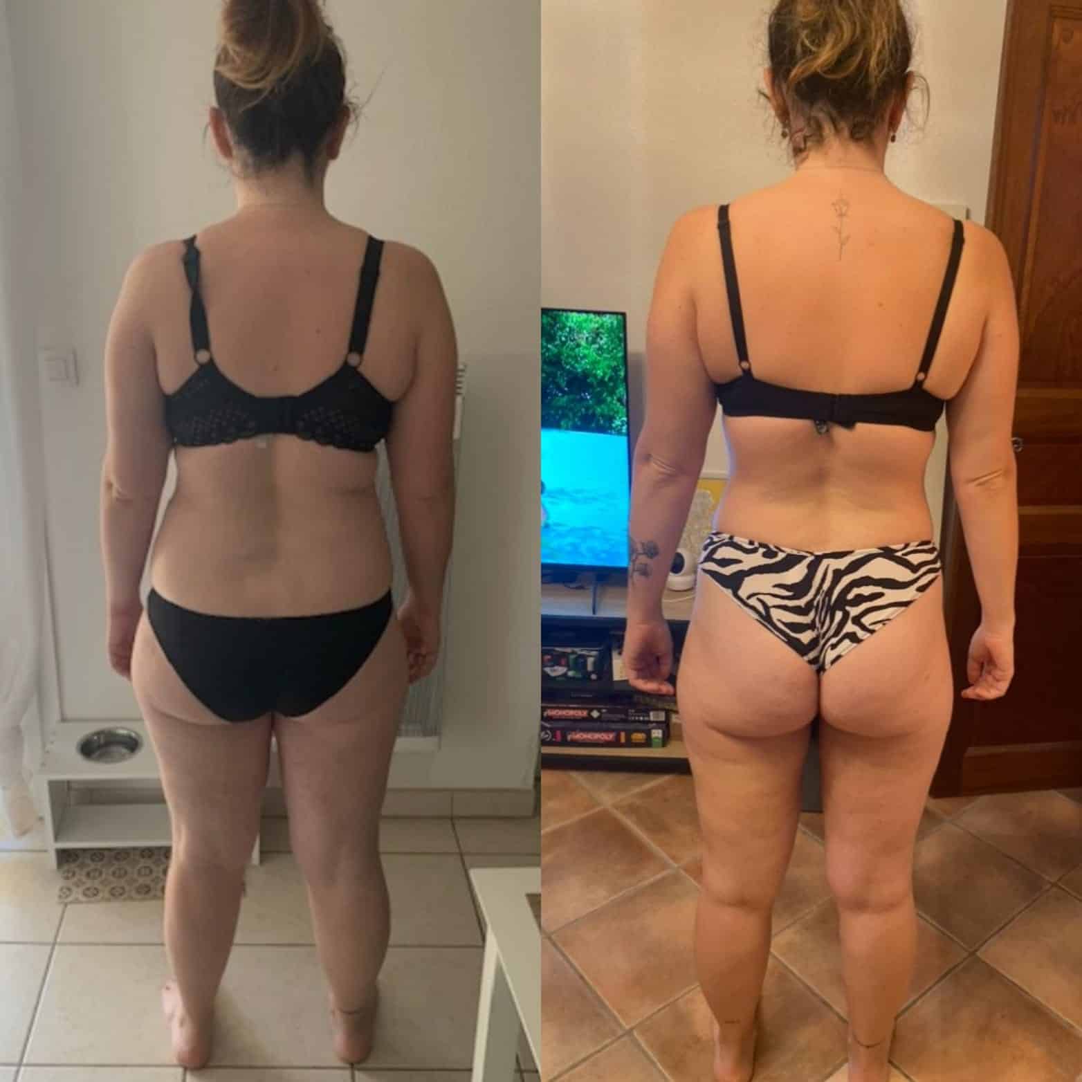 Évolution physique avant après — Coach NutriSport