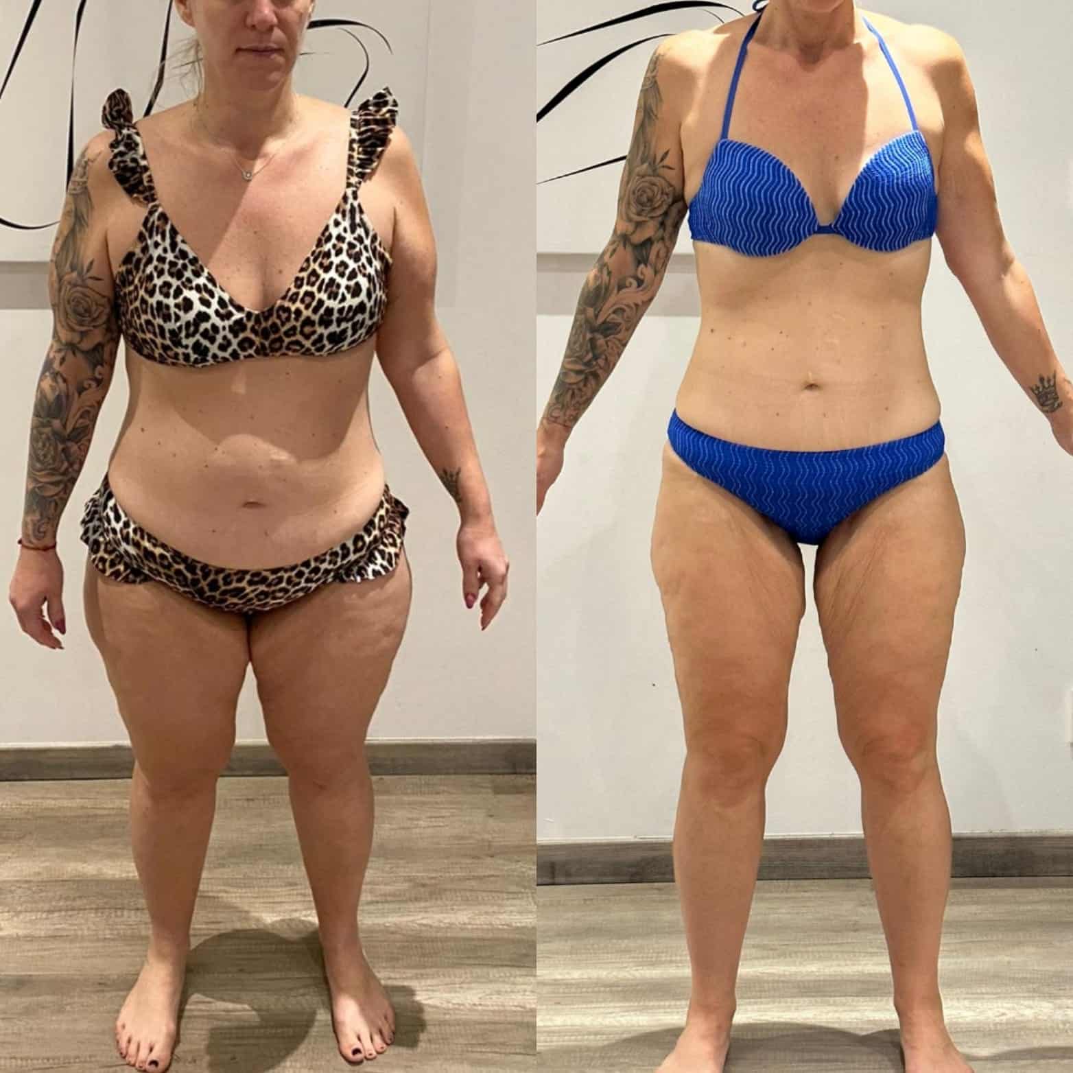 Évolution physique avant après — Coach NutriSport