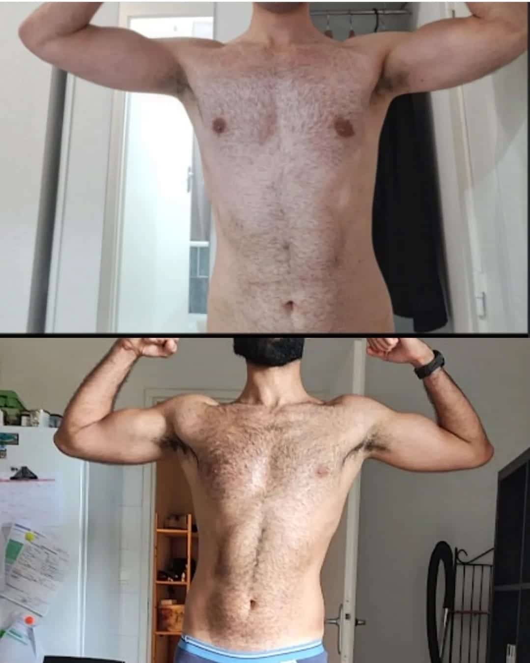 Évolution physique avant après — Coach NutriSport