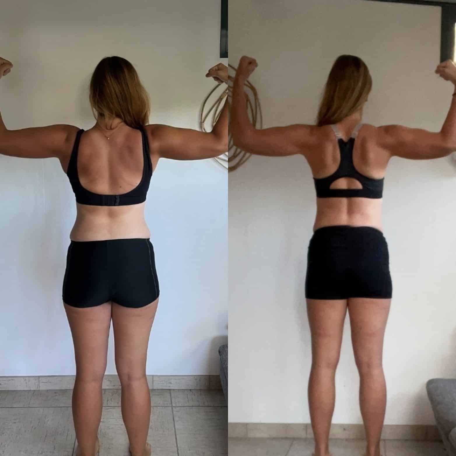 Évolution physique avant après — Coach NutriSport