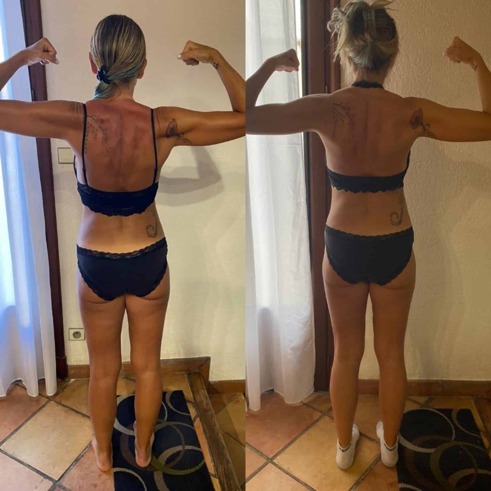 Évolution physique avant après — Coach NutriSport