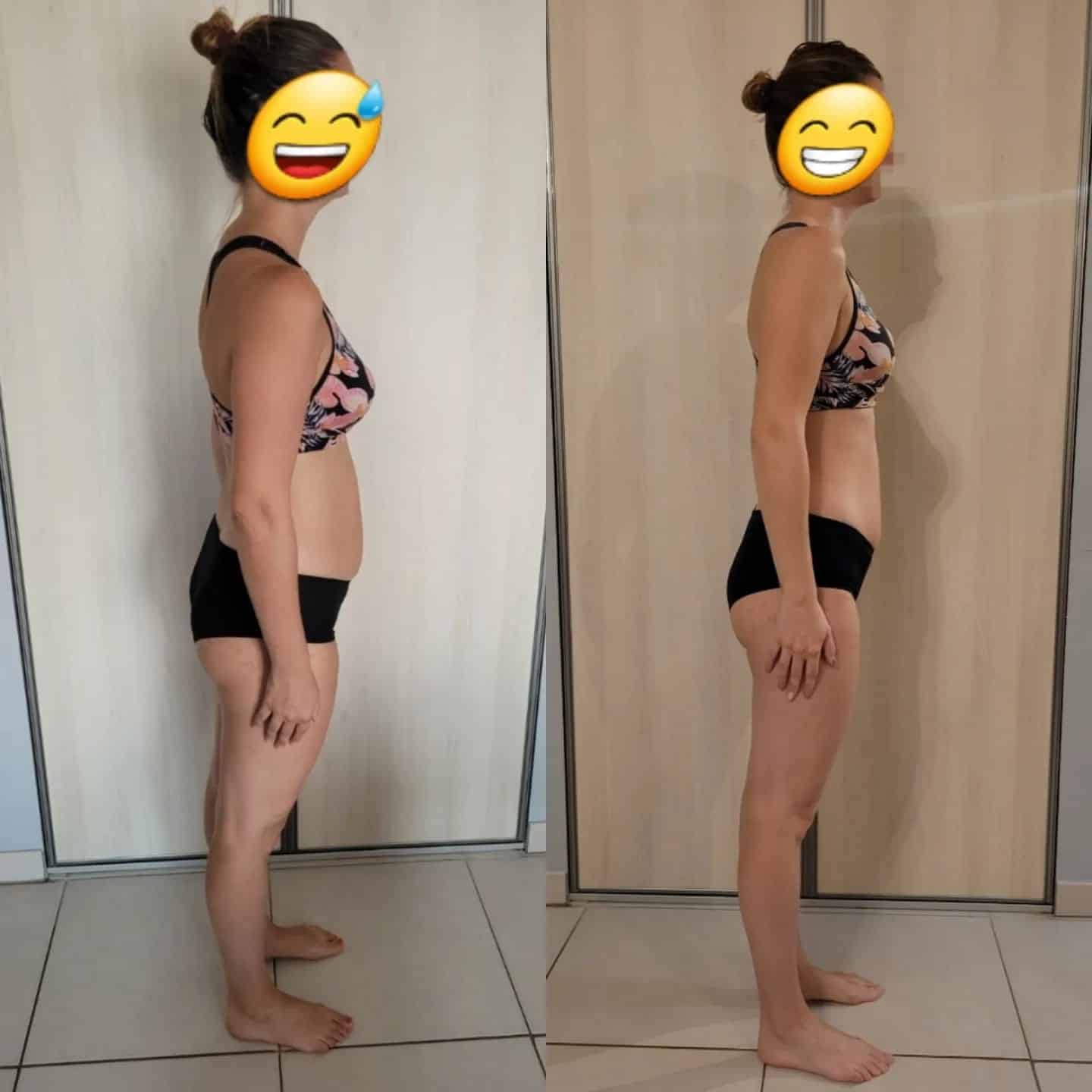 Évolution physique avant après — Coach NutriSport