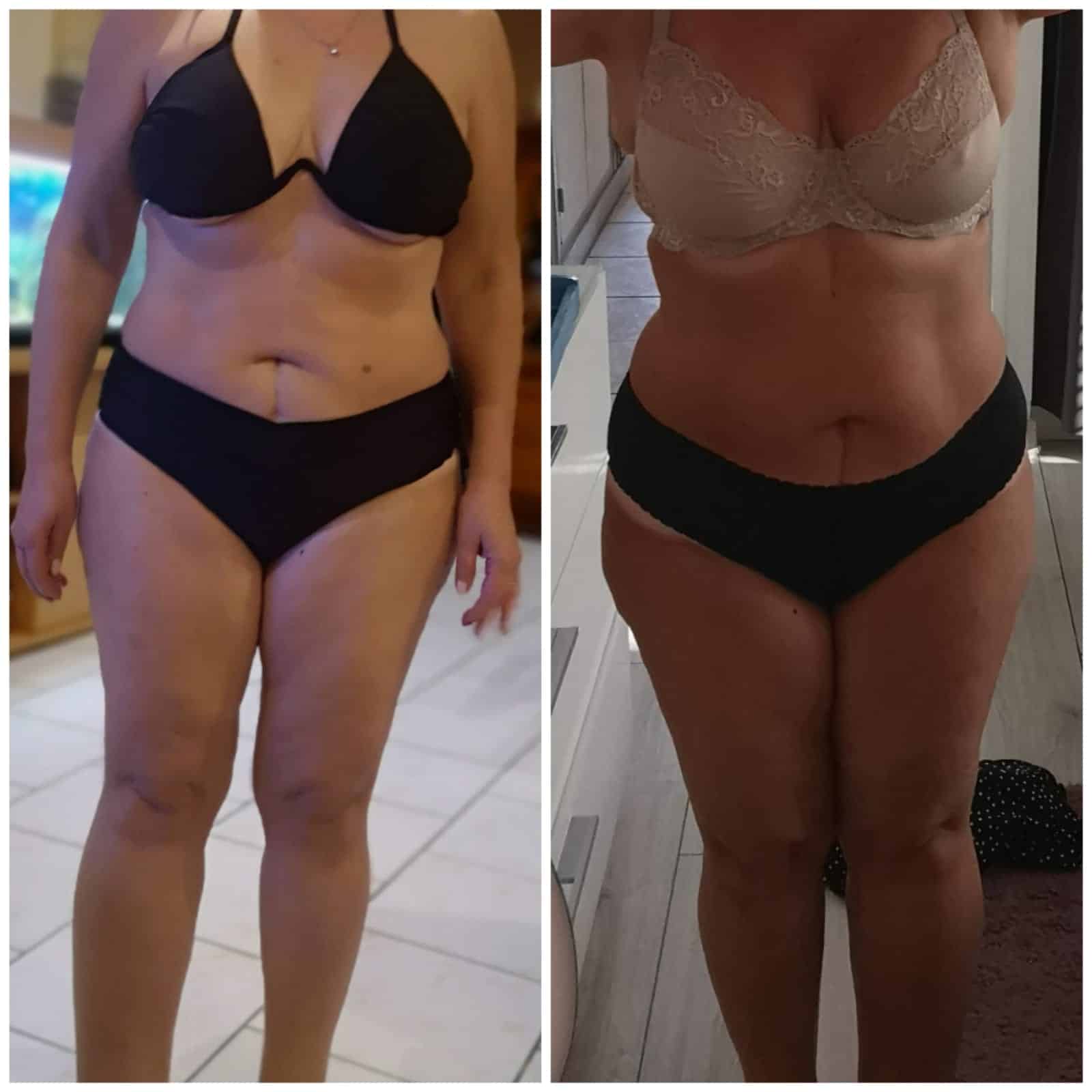 Évolution physique avant après — Coach NutriSport