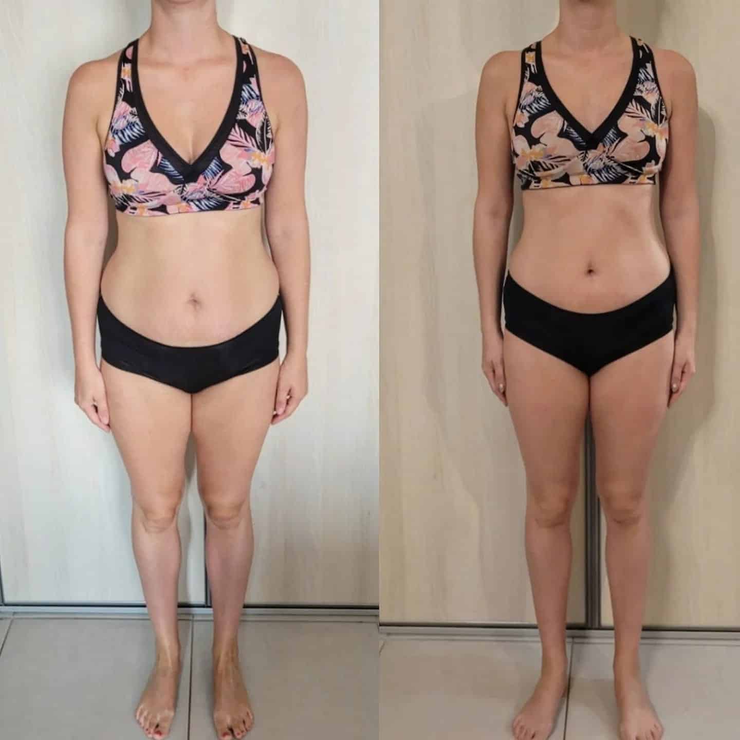 Évolution physique avant après — Coach NutriSport