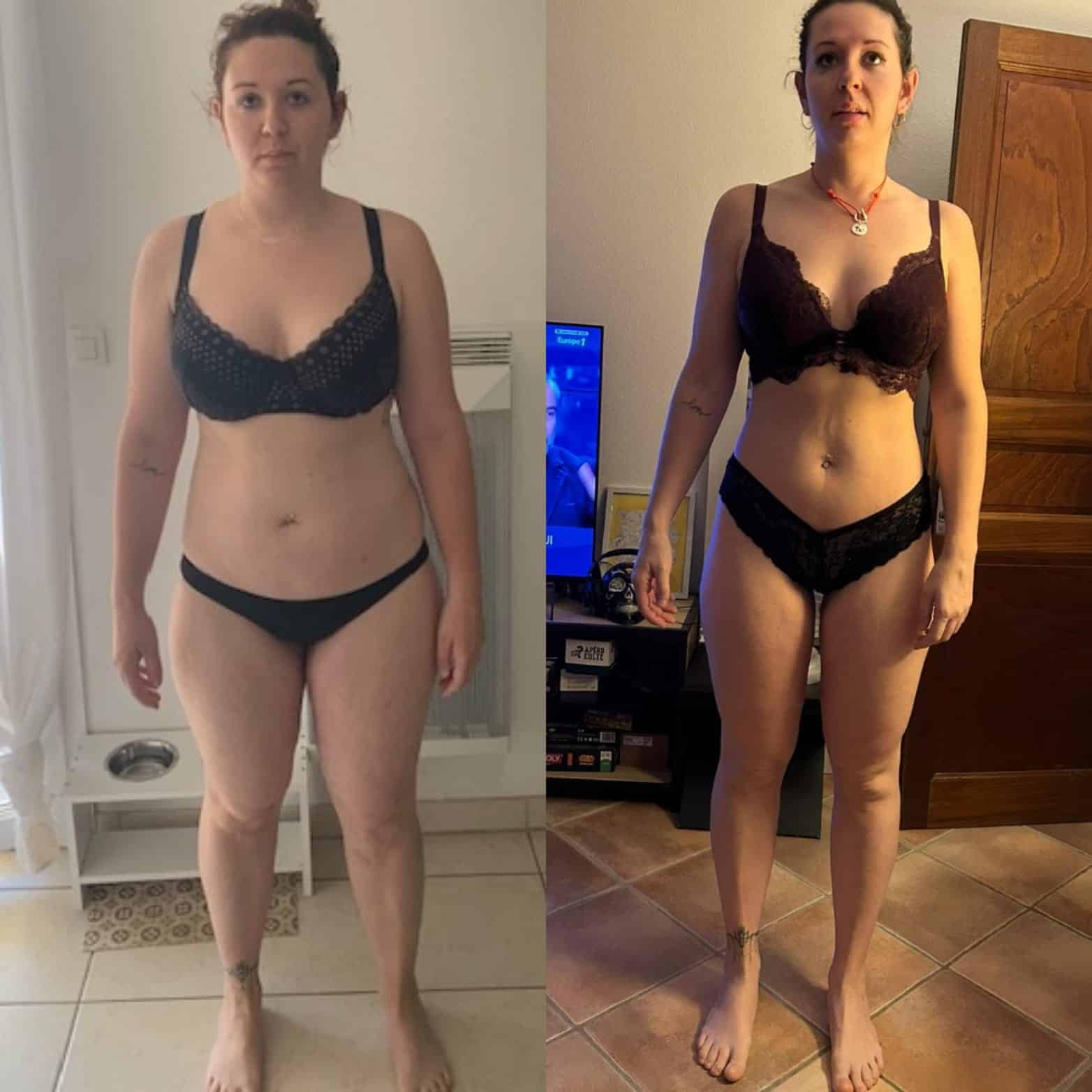 Perte de poids avant après — Coach NutriSport