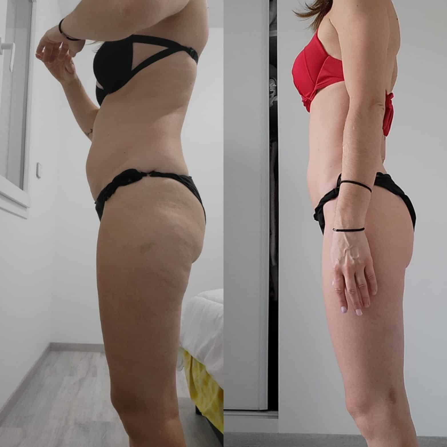 Transformation physique avant après — Coach NutriSport