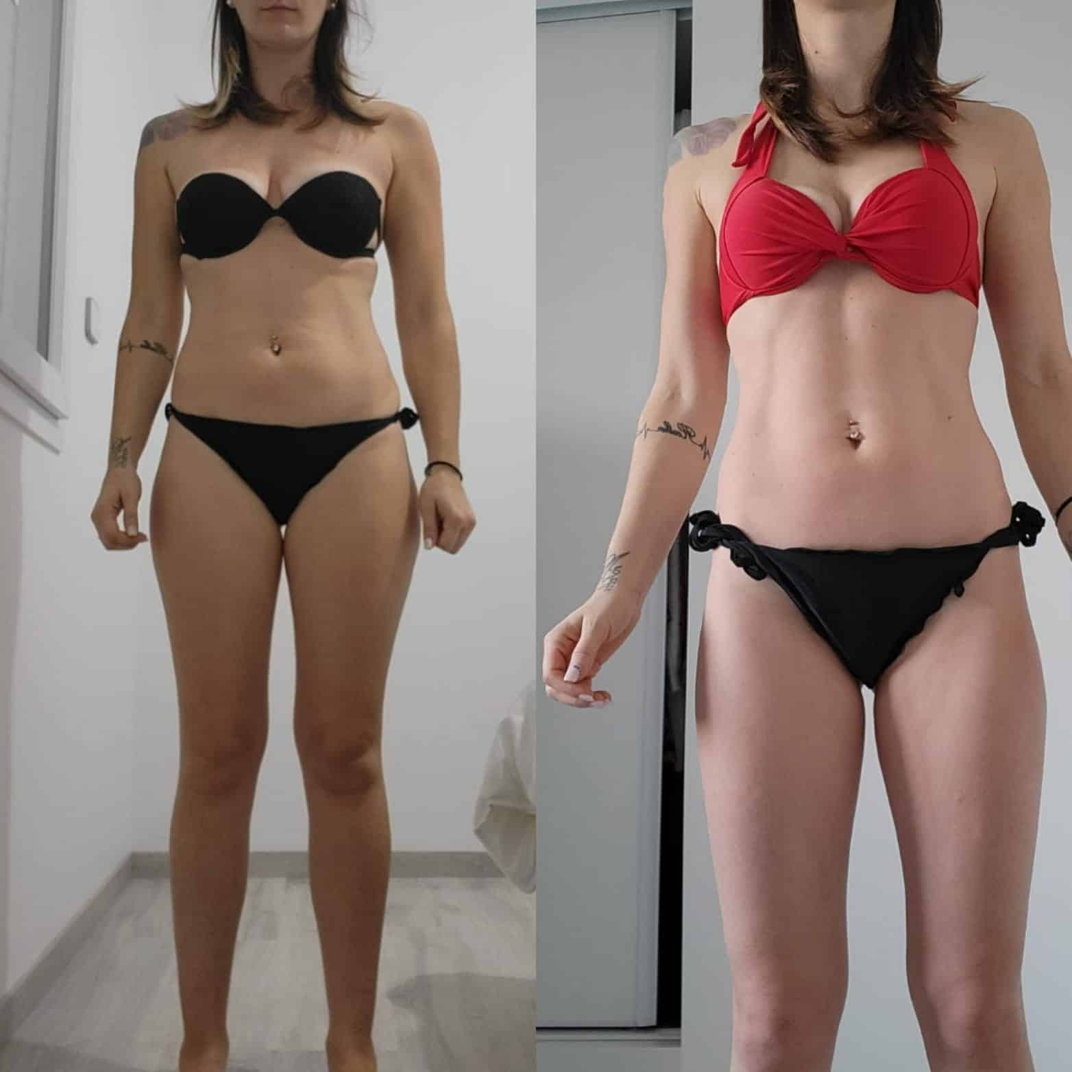 Transformation physique avant après — Coach NutriSport