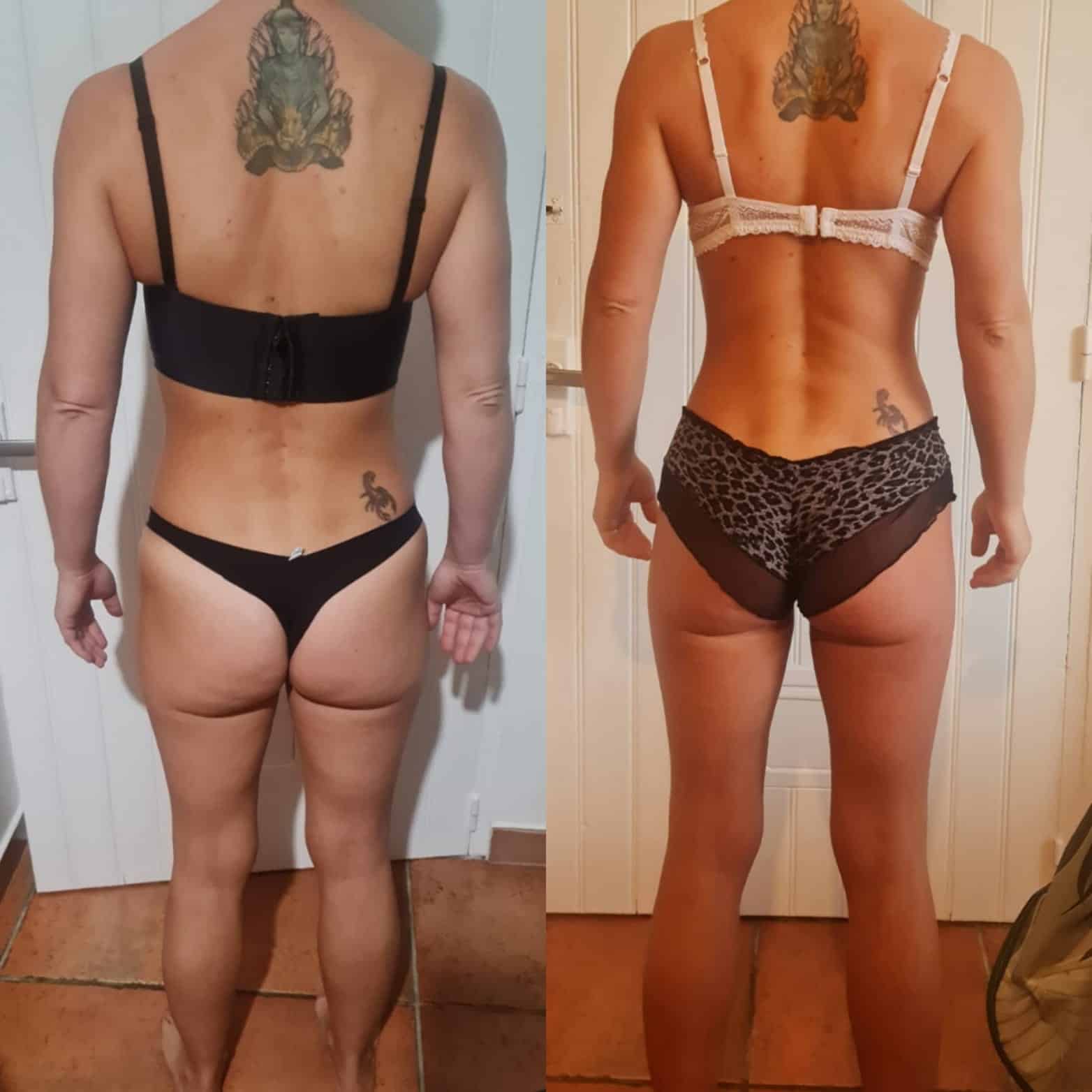 Perte de poids avant après — Coach NutriSport