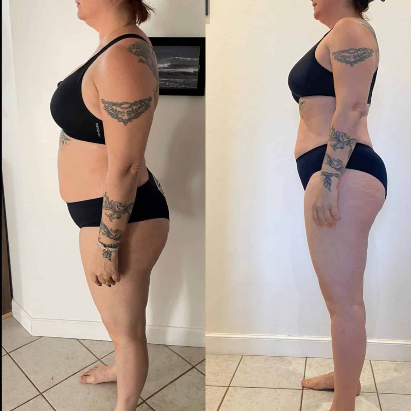 Transformation physique avant après — Coach NutriSport