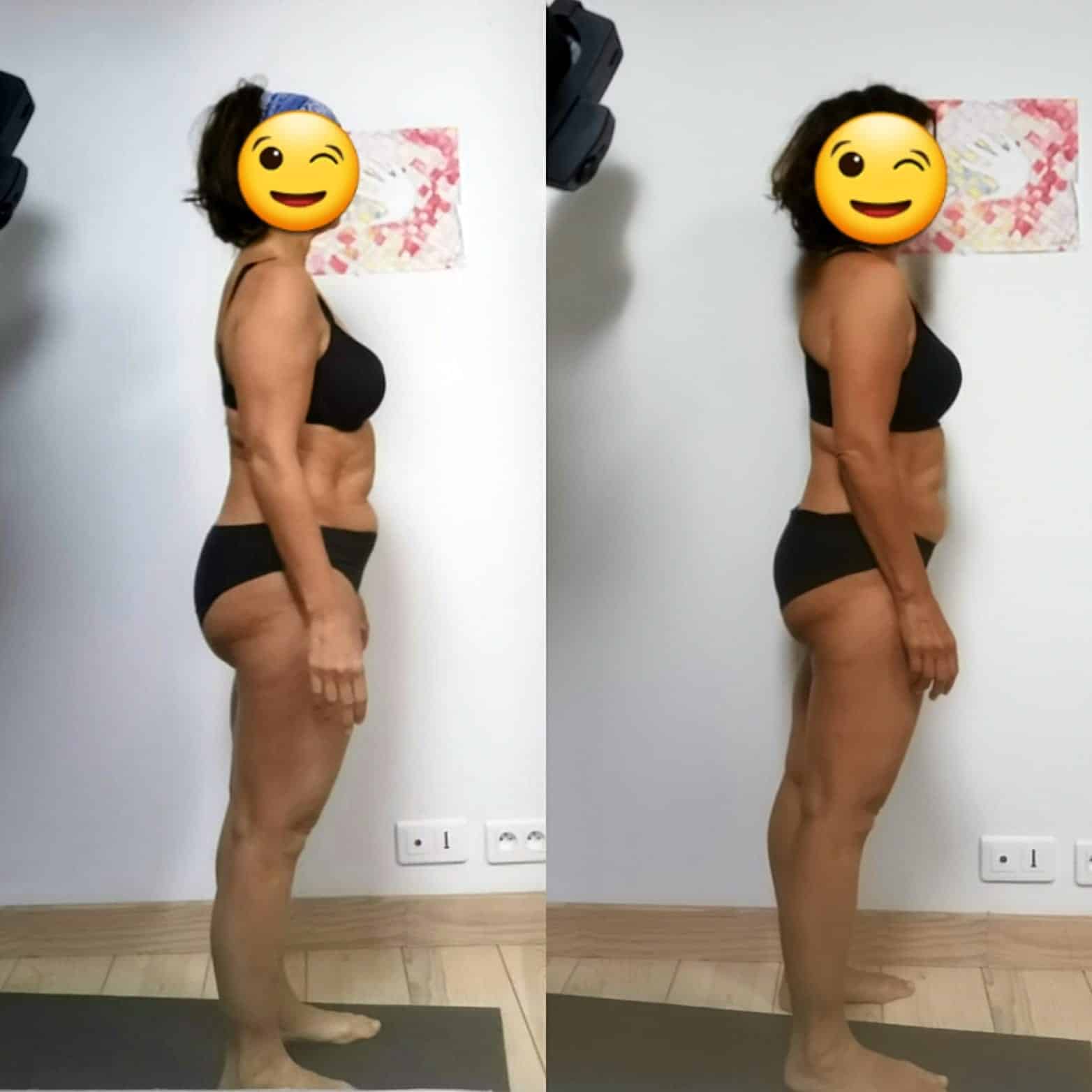 Perte de poids avant après — Coach NutriSport