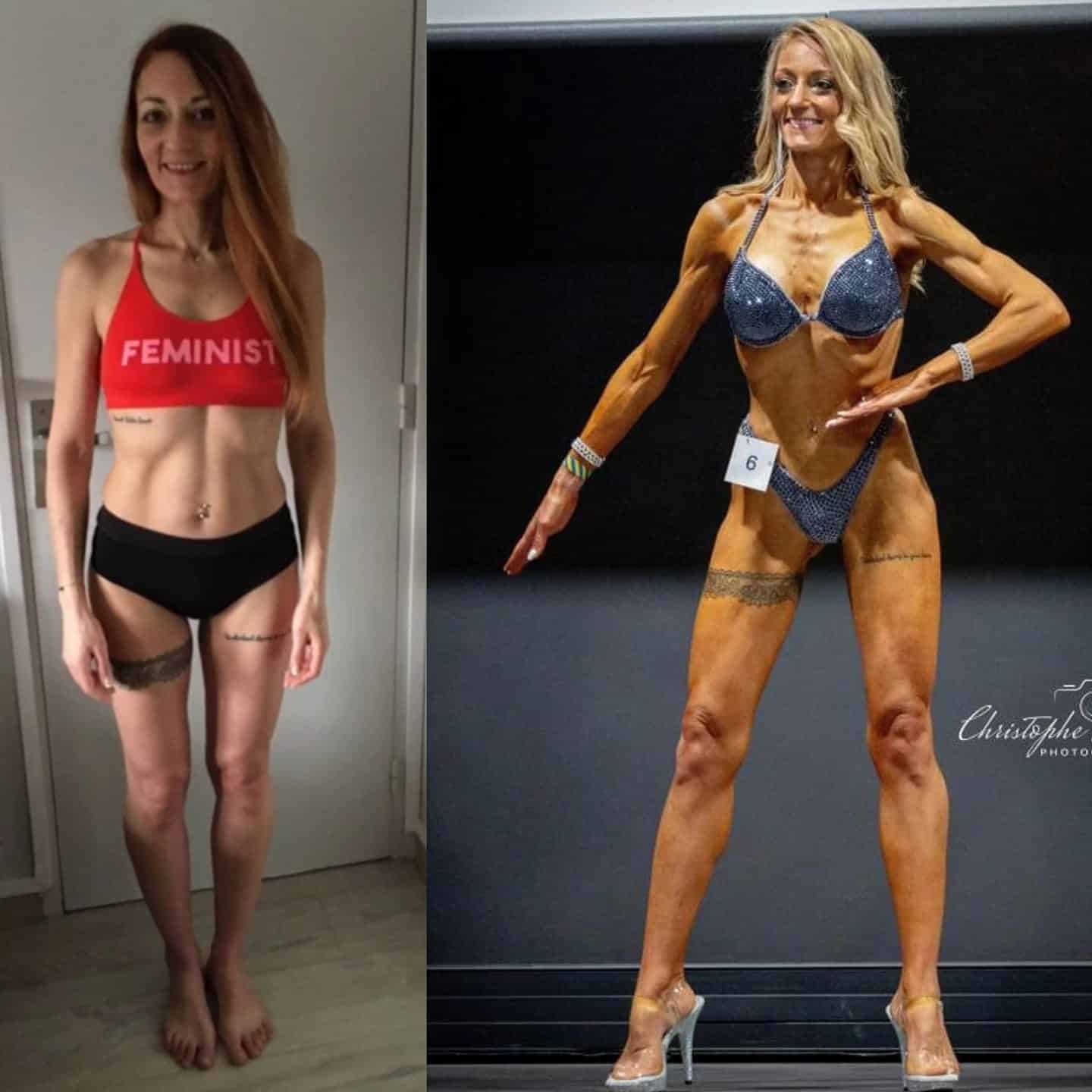 Évolution physique avant après — Coach NutriSport