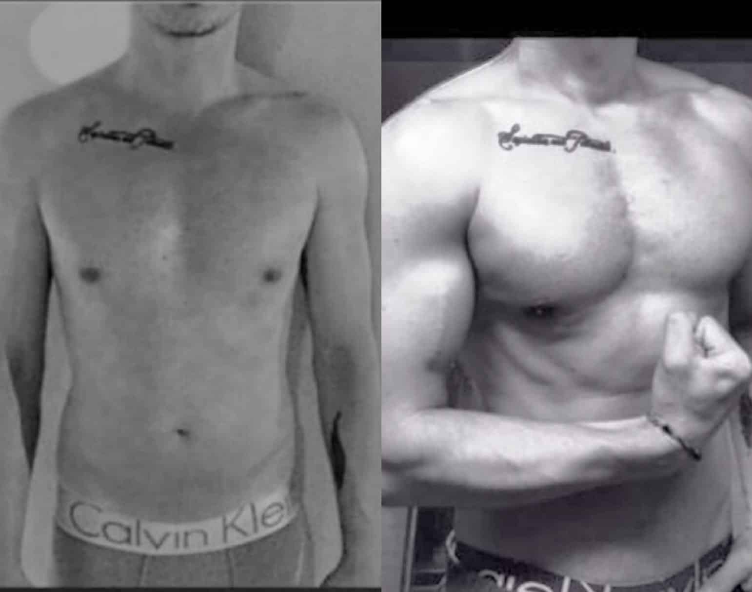 Transformation physique avant après — Coach NutriSport