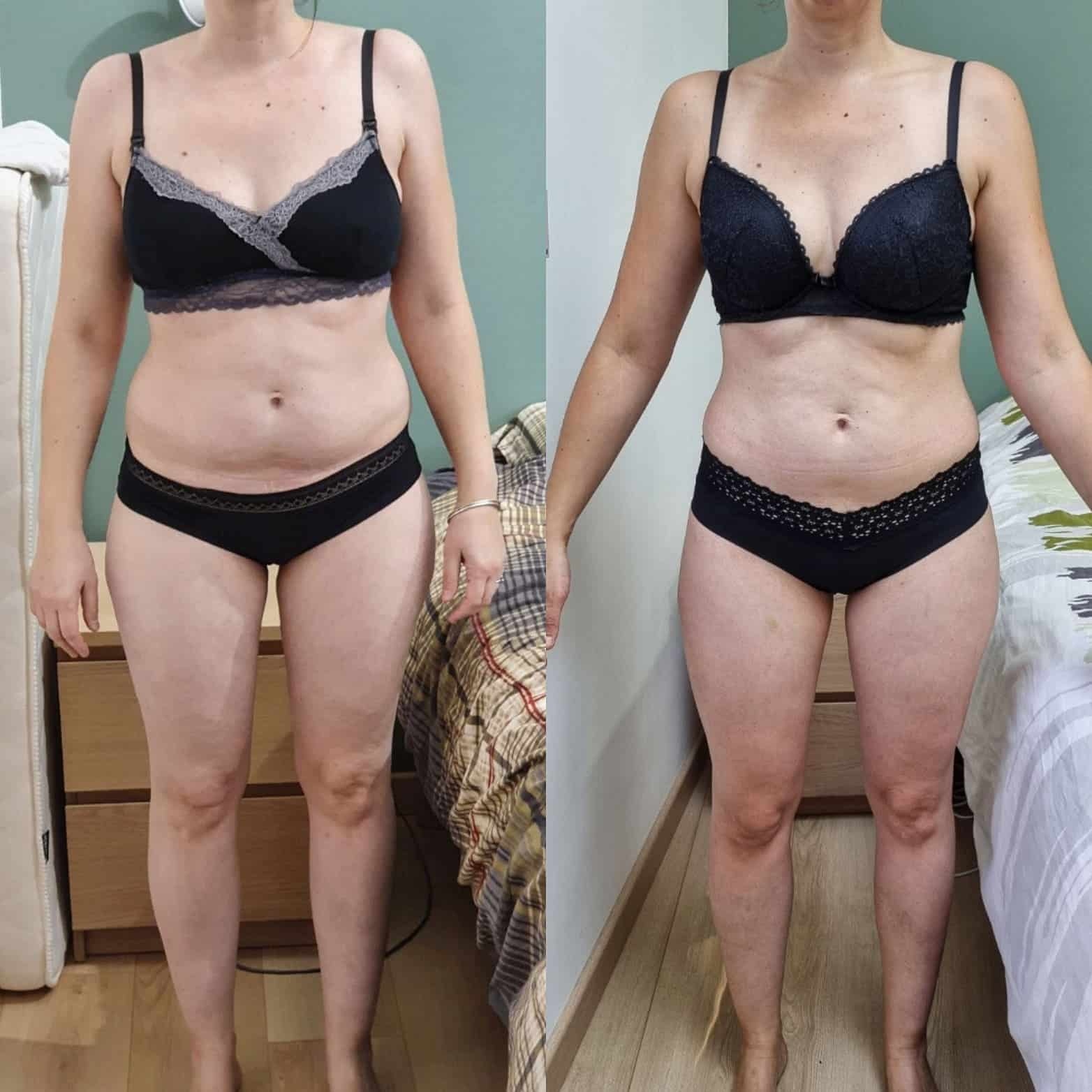 Transformation physique avant après — Coach NutriSport