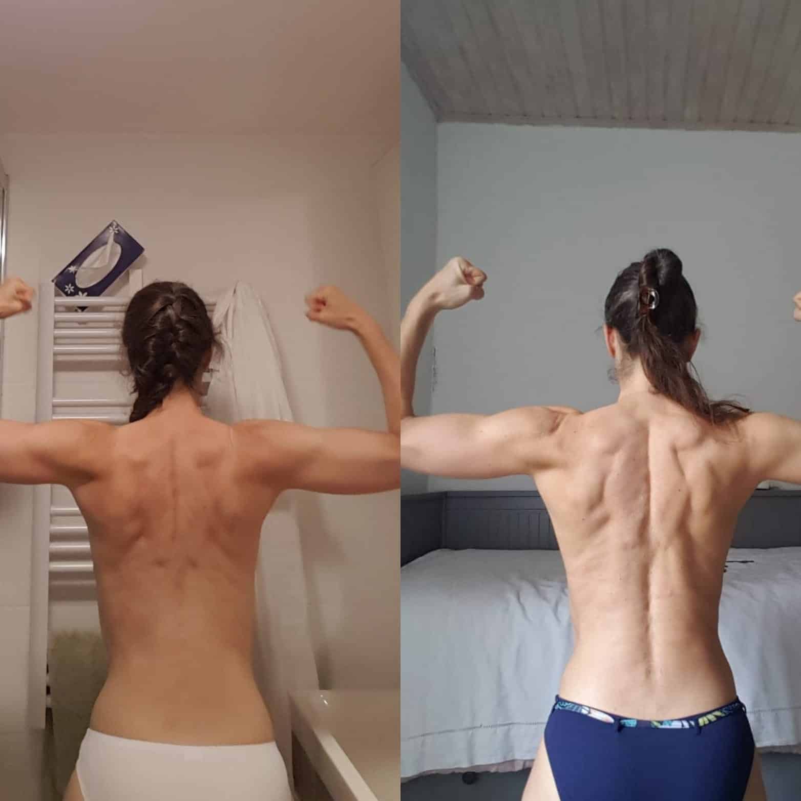 Évolution physique avant après — Coach NutriSport