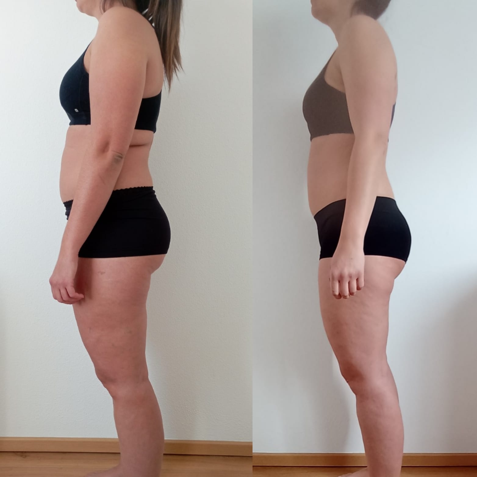 Évolution physique avant après — Coach NutriSport