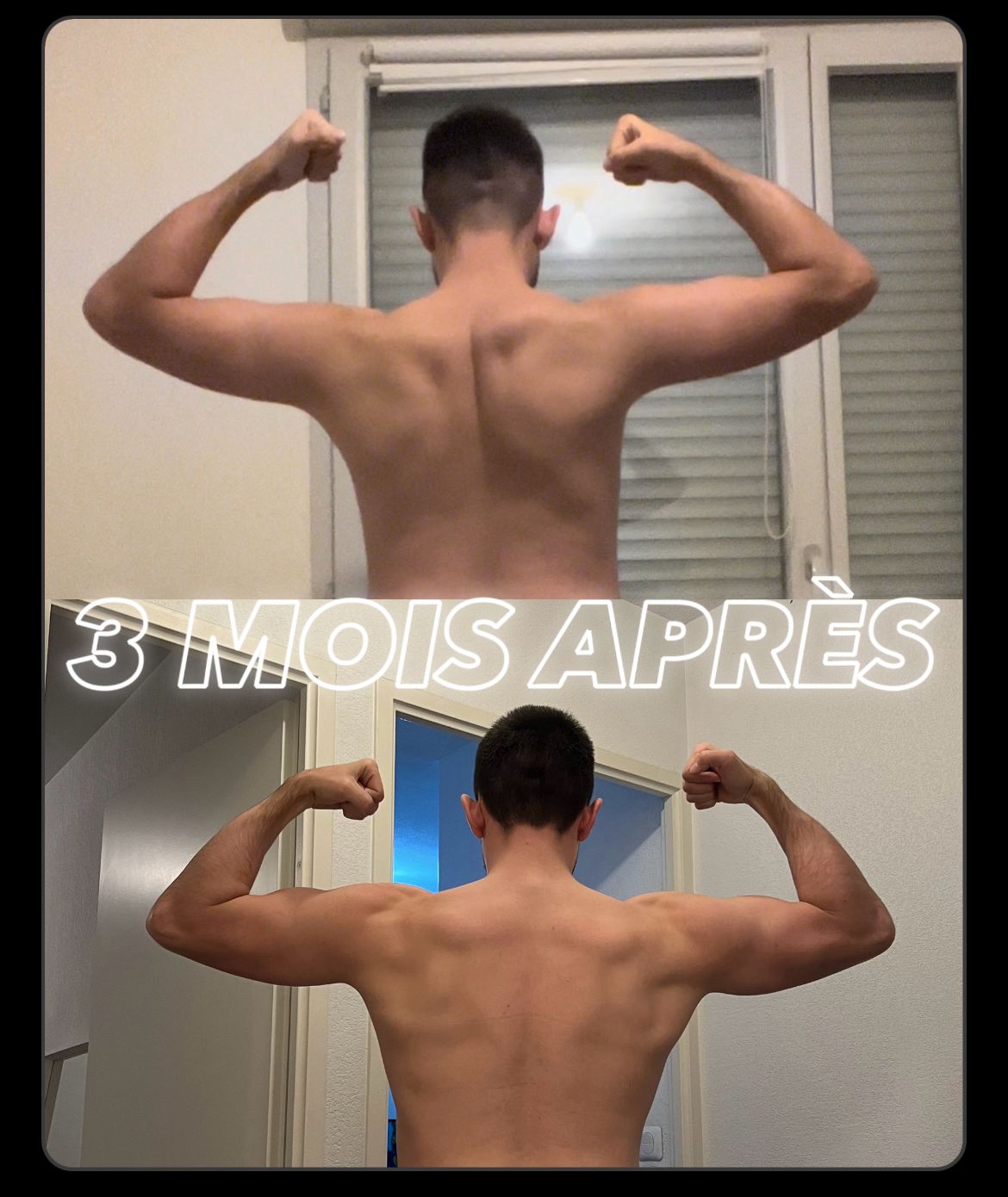 Évolution physique avant après — Coach NutriSport