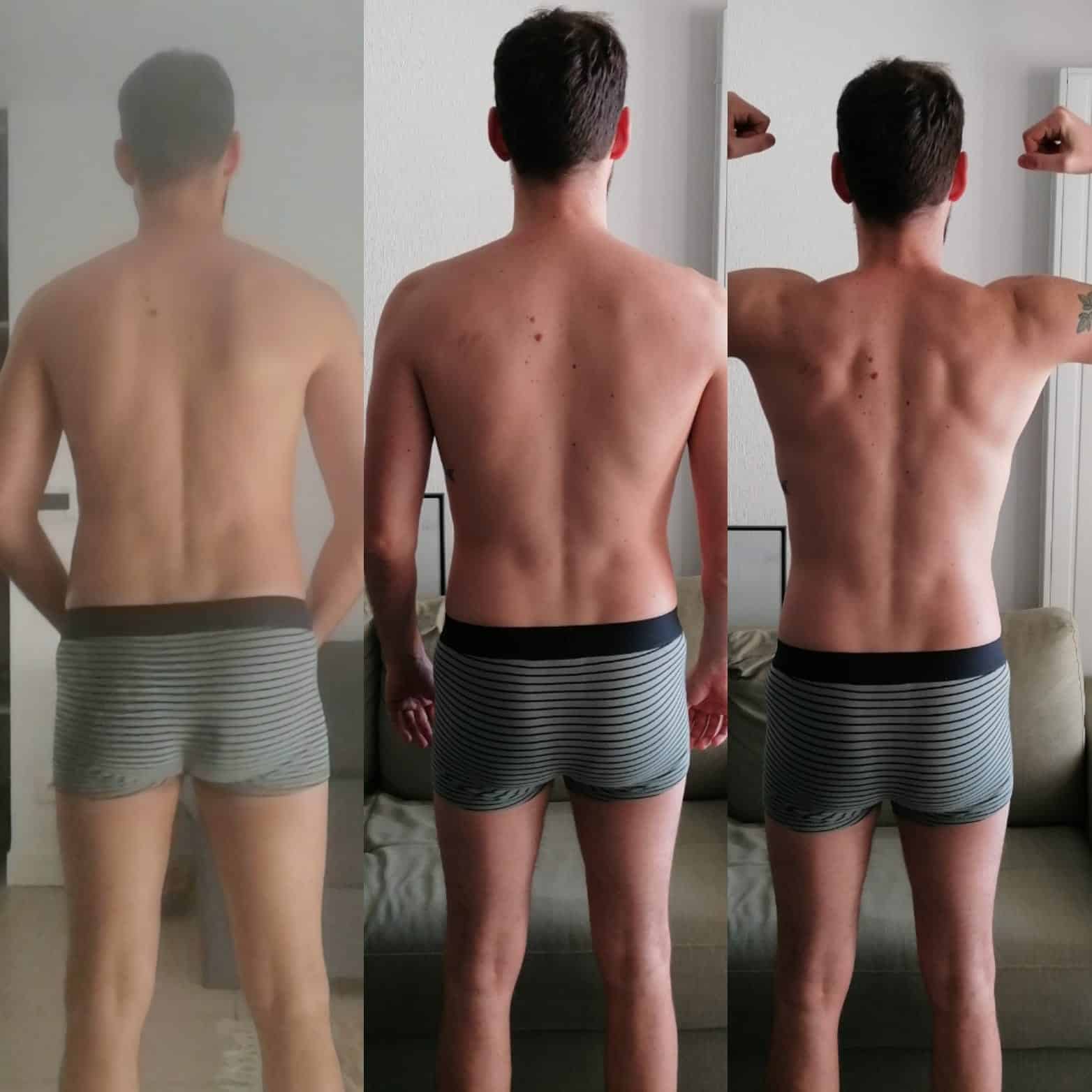 Évolution physique avant après — Coach NutriSport