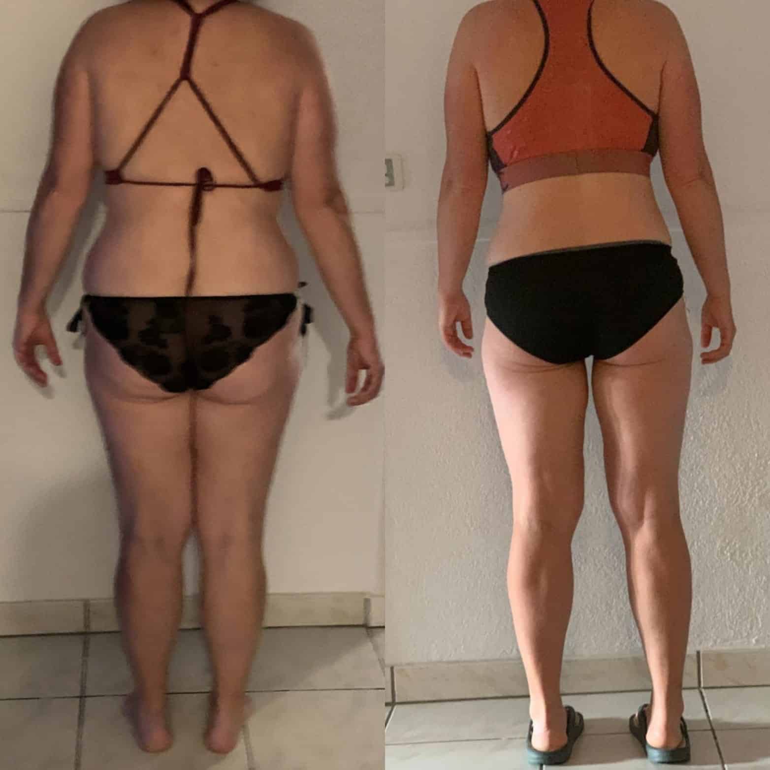 Évolution physique avant après — Coach NutriSport