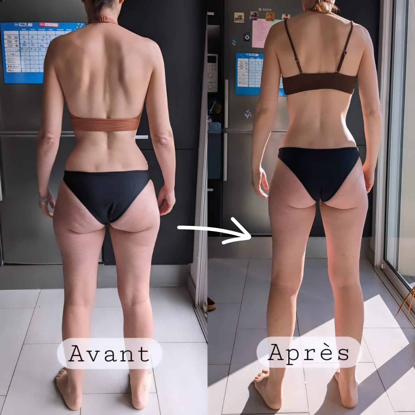 Évolution physique avant après — Coach NutriSport